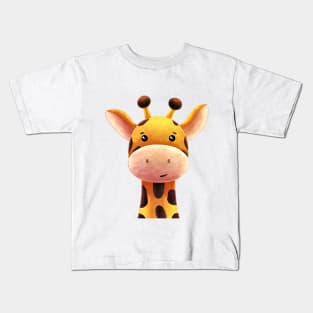 Giraffe cartoon Kids T-Shirt